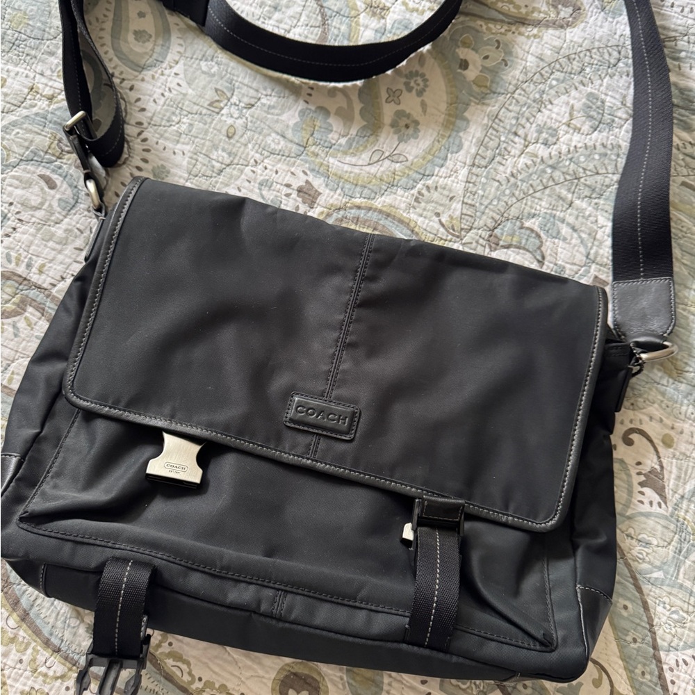 Coach Black Messenger Bag